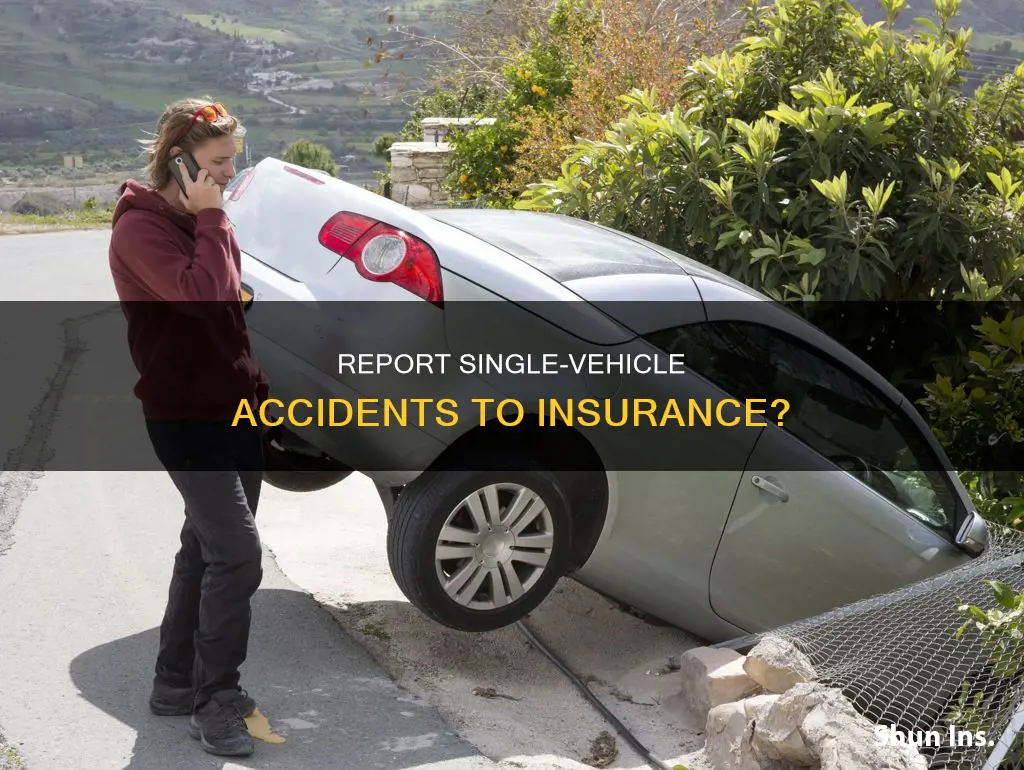 should you report accident involving no other vehicle to insurance