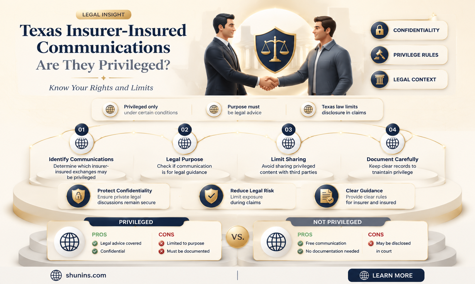 are communications between insured and insurer privileged texas
