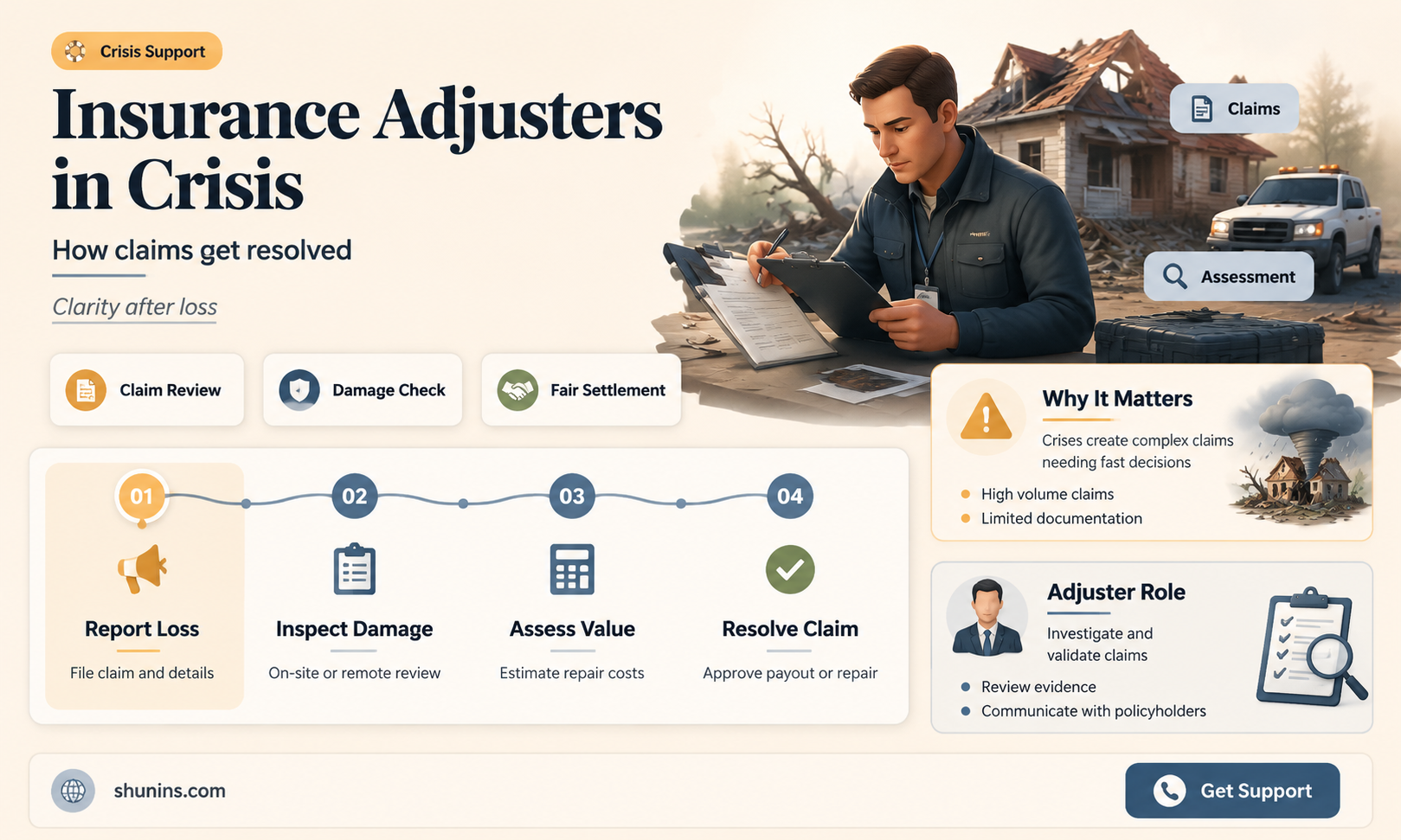 are insurance adjusters considered essential