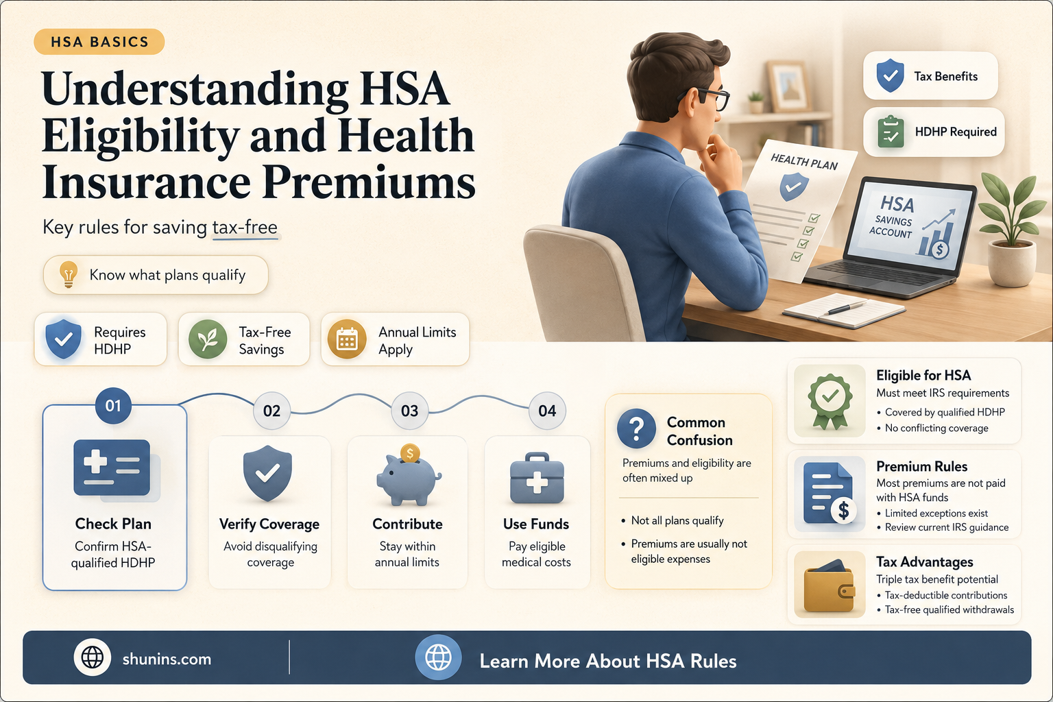 are health insurance premiums qualified medical expenses for hsa