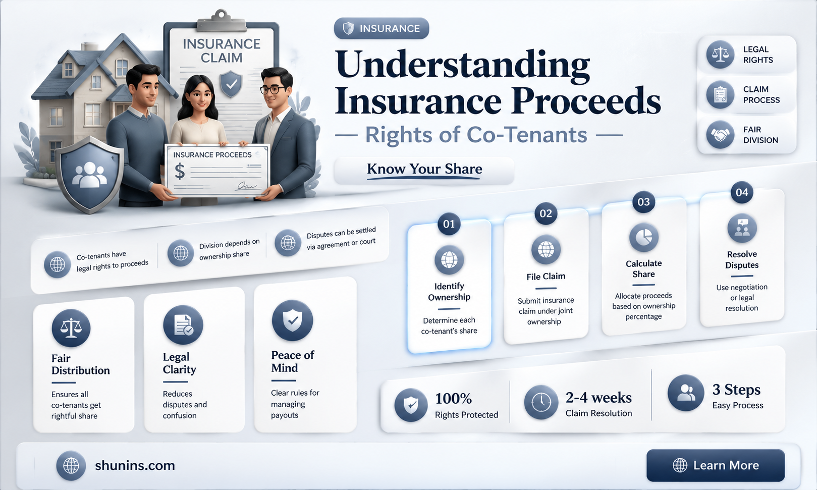 are co-tenants entitled to insurance proceeds