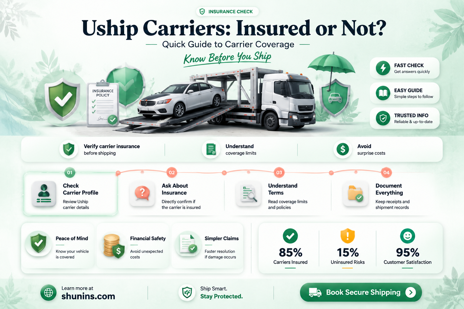 are all uship carries insured