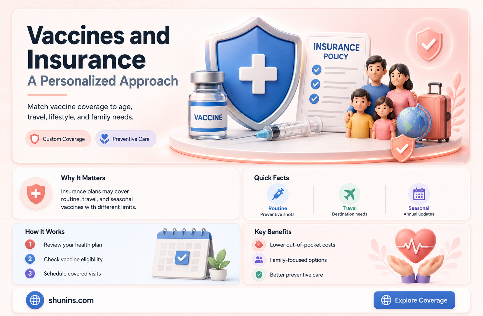 are different vaccines given based on insurance