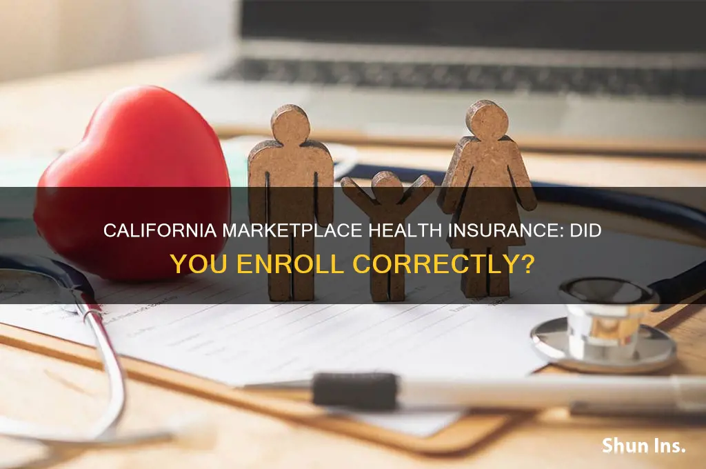 was your health insurance obtained through the california marketplace
