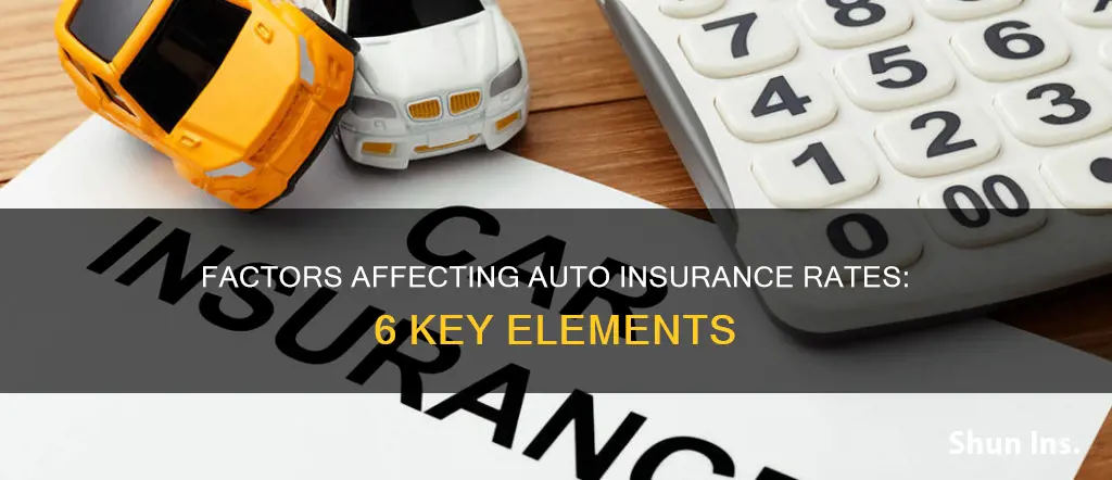 what 6 things affect auto insurance rates