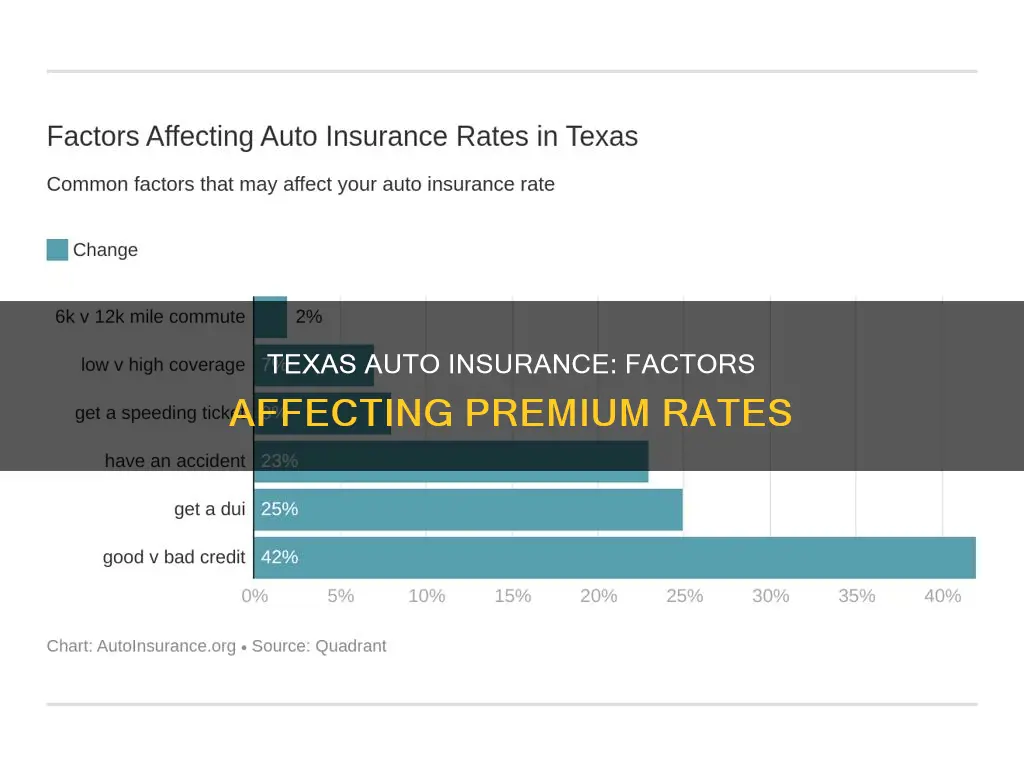 what affects auto insurance premiums in Texas