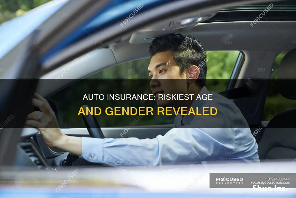 what age group and gender is highest risk auto insurance