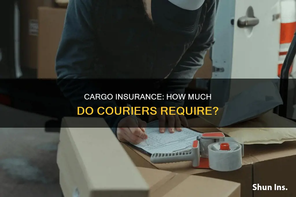 what amount of cargo insurance do courier services want