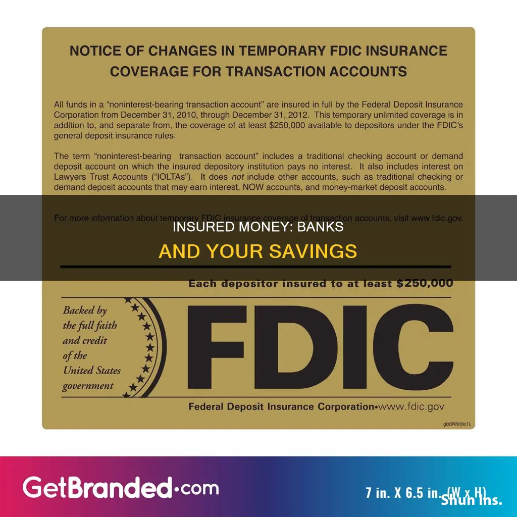 what amount of money is insured by banks