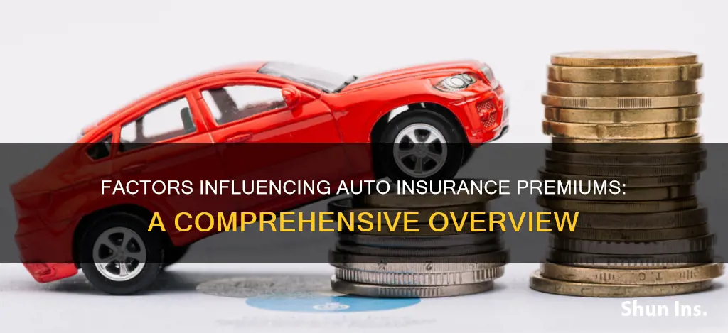 what are 3 factors affecting auto insurance premiums