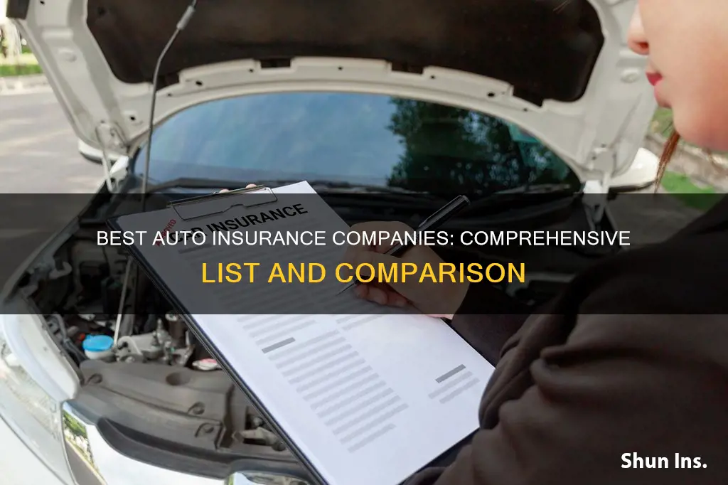 what are all the auto insurance companies