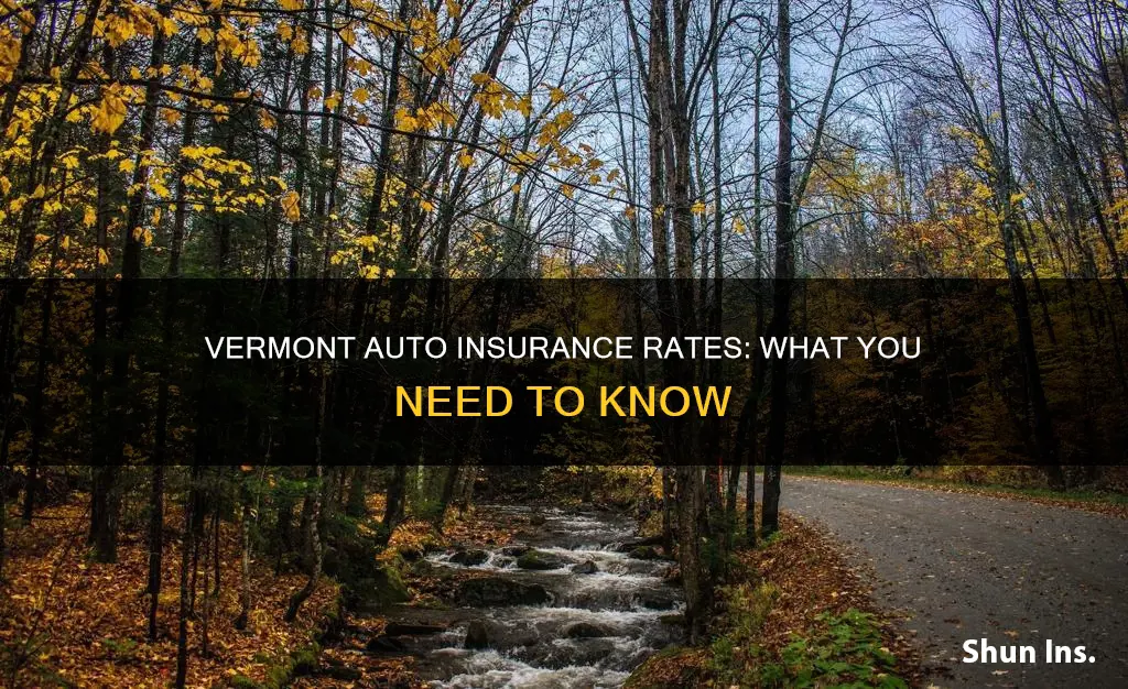 what are auto insurance rates in vermont