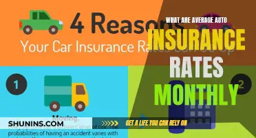 Auto Insurance Rates: Monthly Cost Analysis