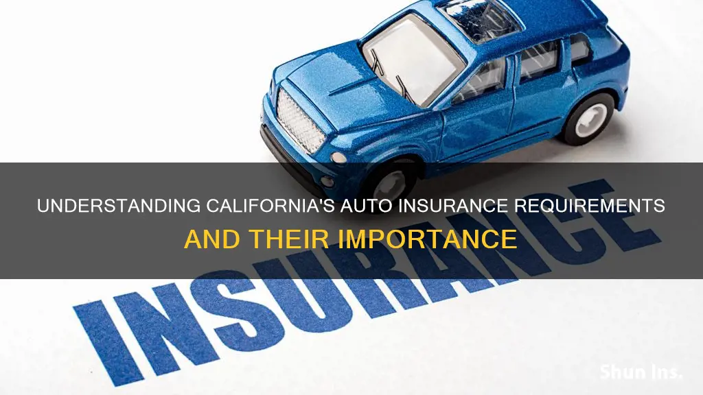 what are california auto insurance requirements