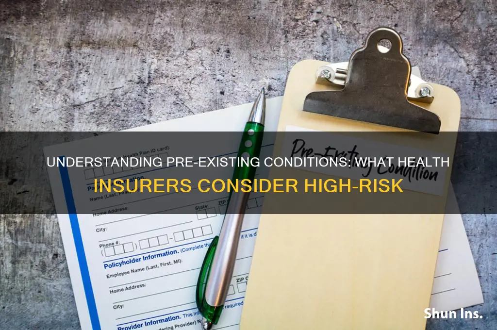 what are considered pre existing conditions for health insurance