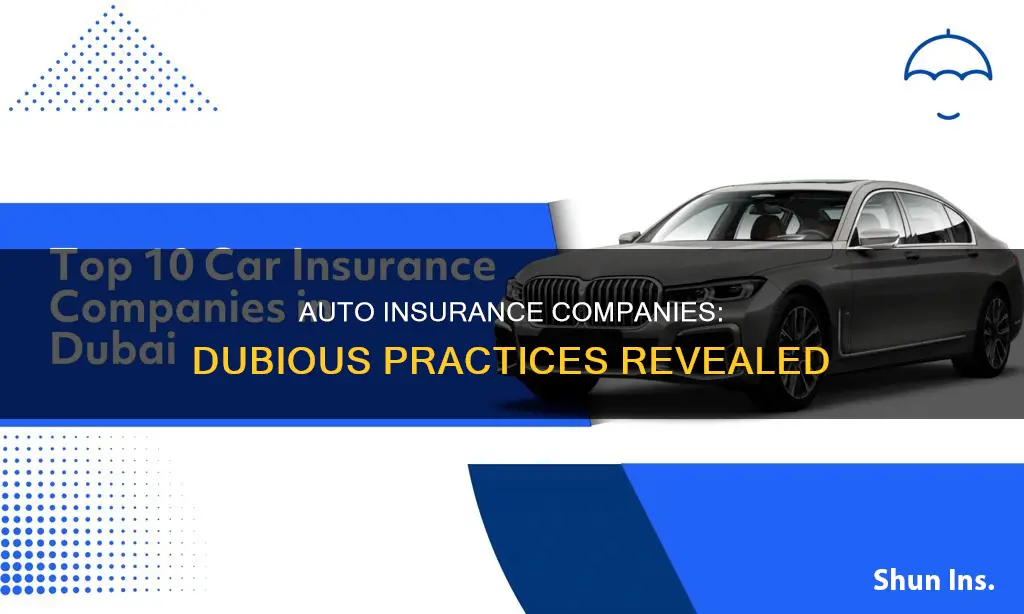 what are dubious auto insurance companies