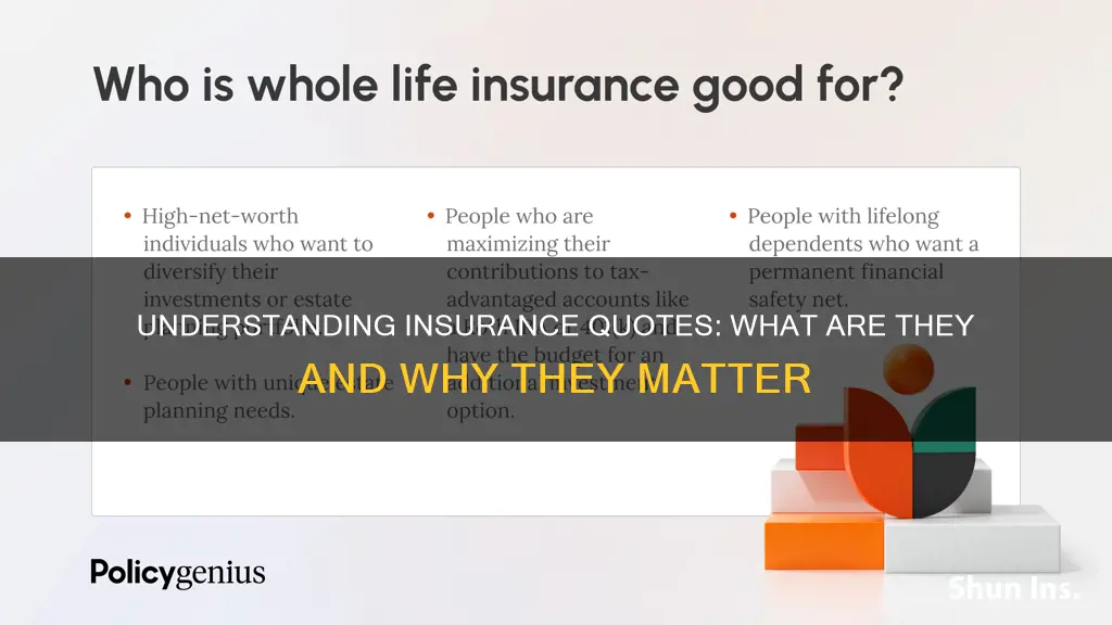 what are insurance quotes called