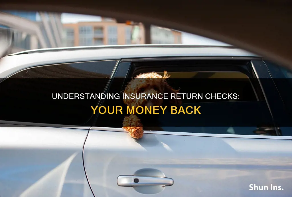 what are insurance return checks