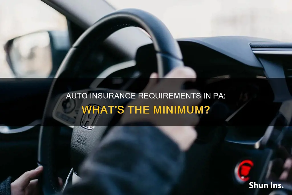 what are minimum auto insurance requirements in pa