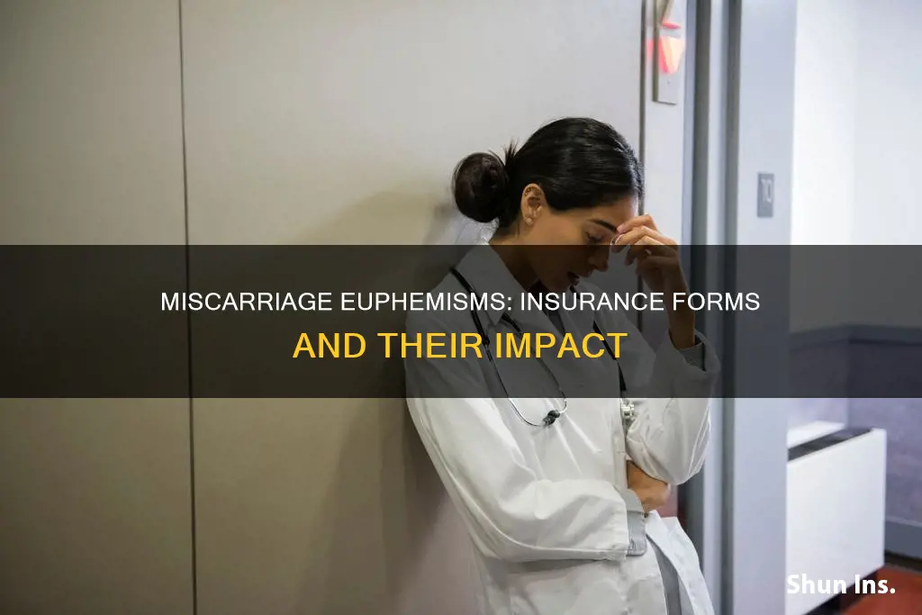 what are miscarriages called on insurance forms