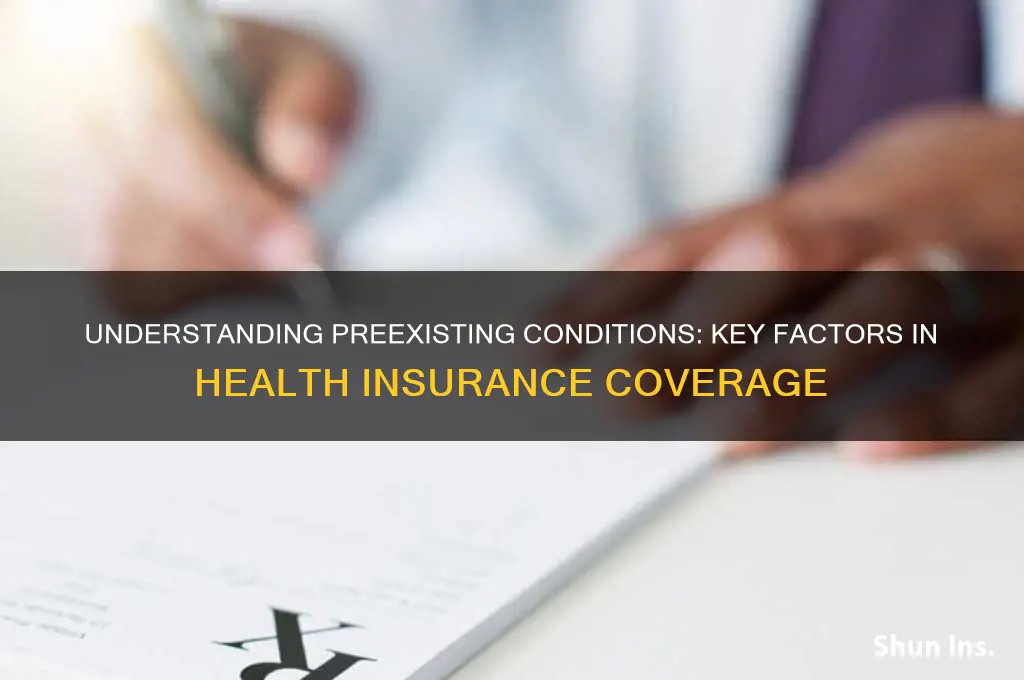 what are preexisting condistions for health insurance