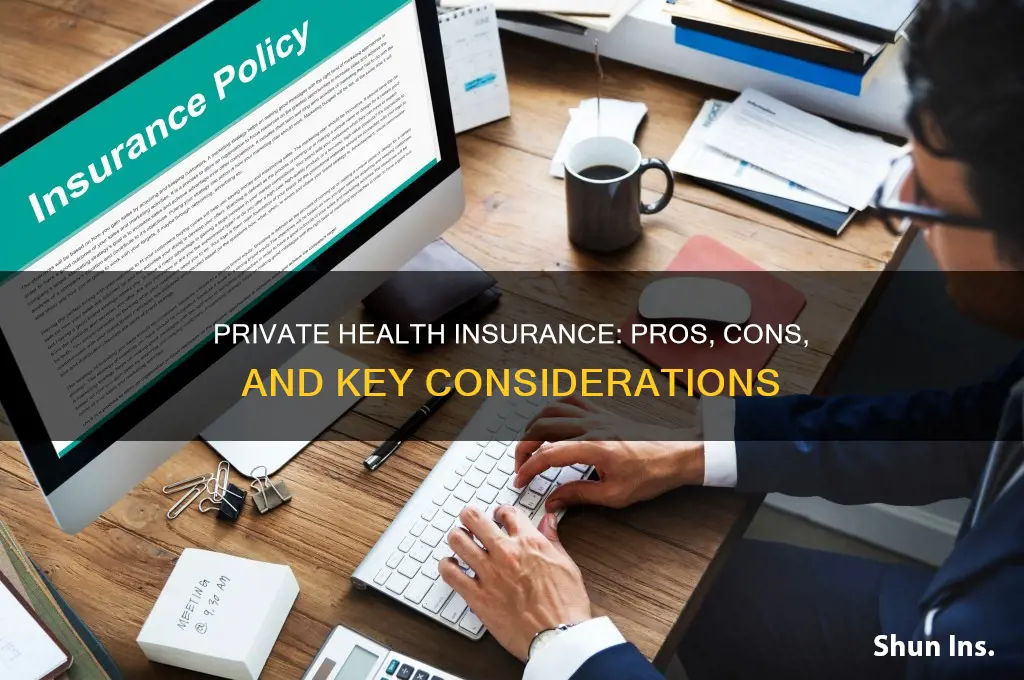 what are some advantages and disadvantages of private health insurance