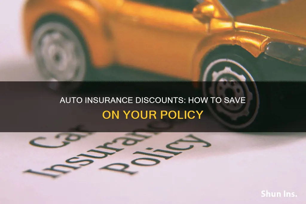 what are some discounts available or auto insurance