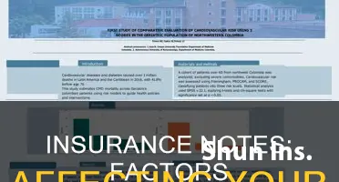what are some factors that affect insurance notes