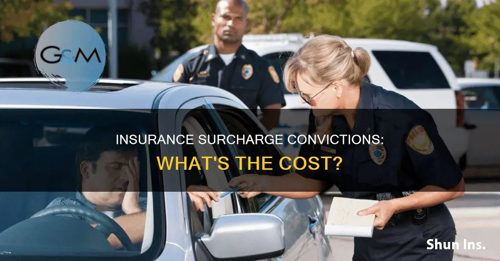 what are the convictions that carry an insurance surcharge