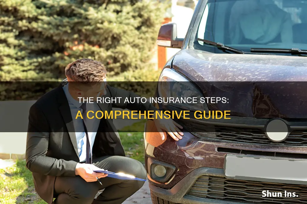 what are the correct steps auto insurance