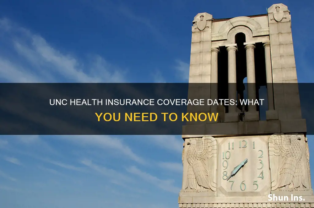 what are the dates of the unc health insurance