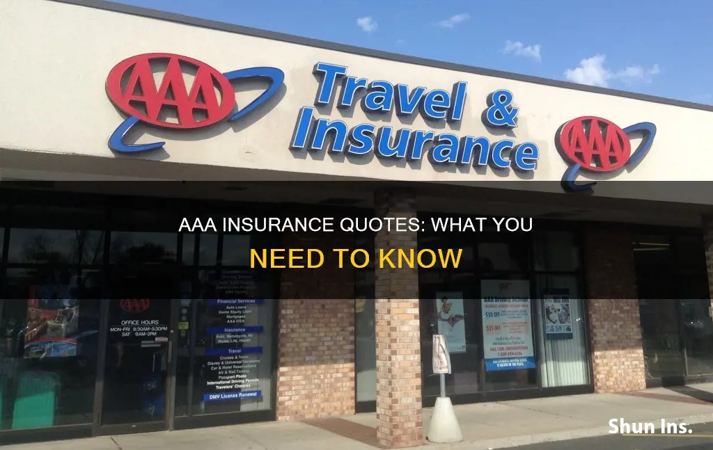 what are the different quotes for insurance for aaa insurance