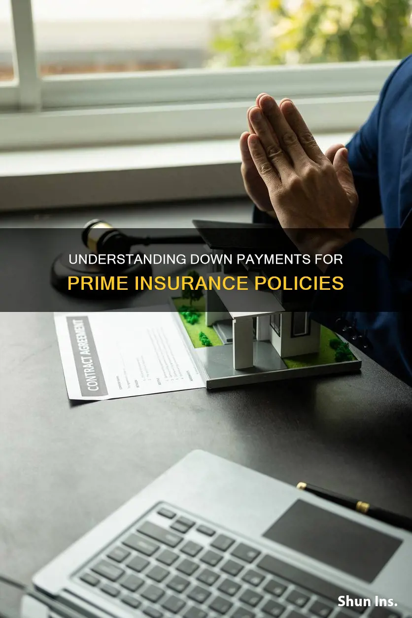 what are the down payments for prime insurance