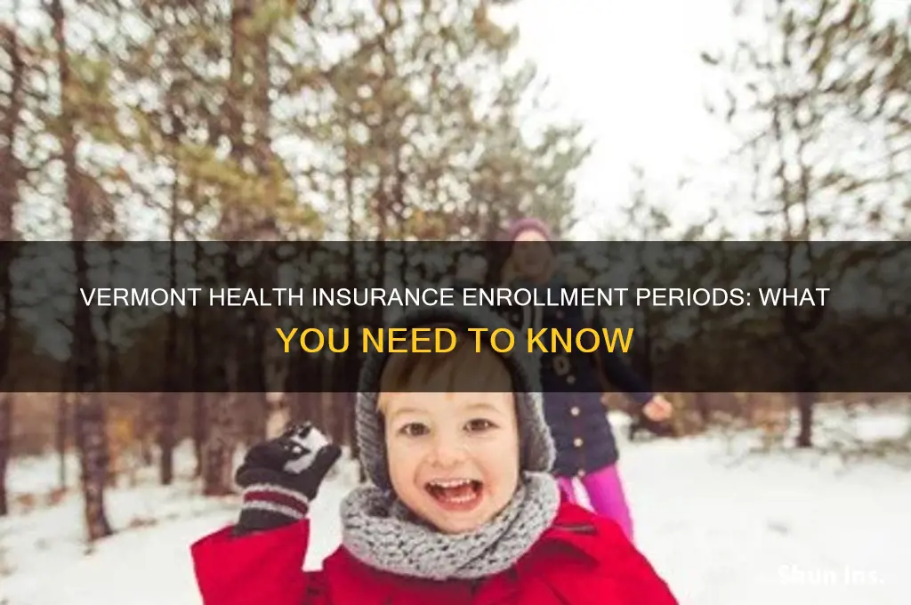 what are the enrollment period for vermont health insurance