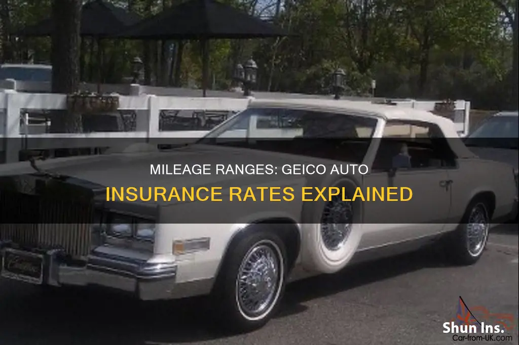 what are the geico mileage ranges for auto insurance rates