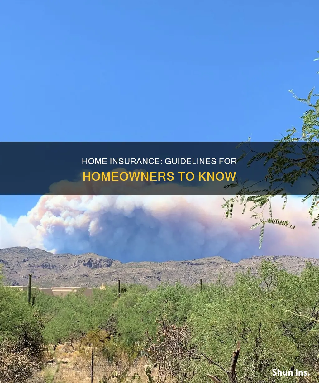 what are the guidelines for homeowners insurance