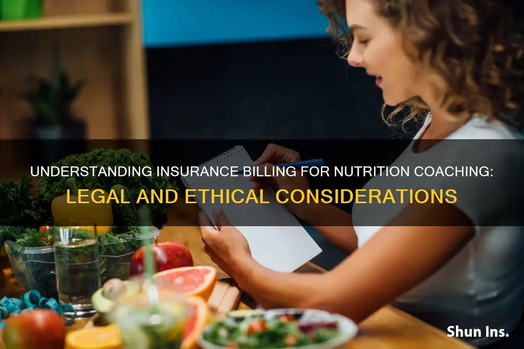 what are the laws for billing insurance for nutrition coaching