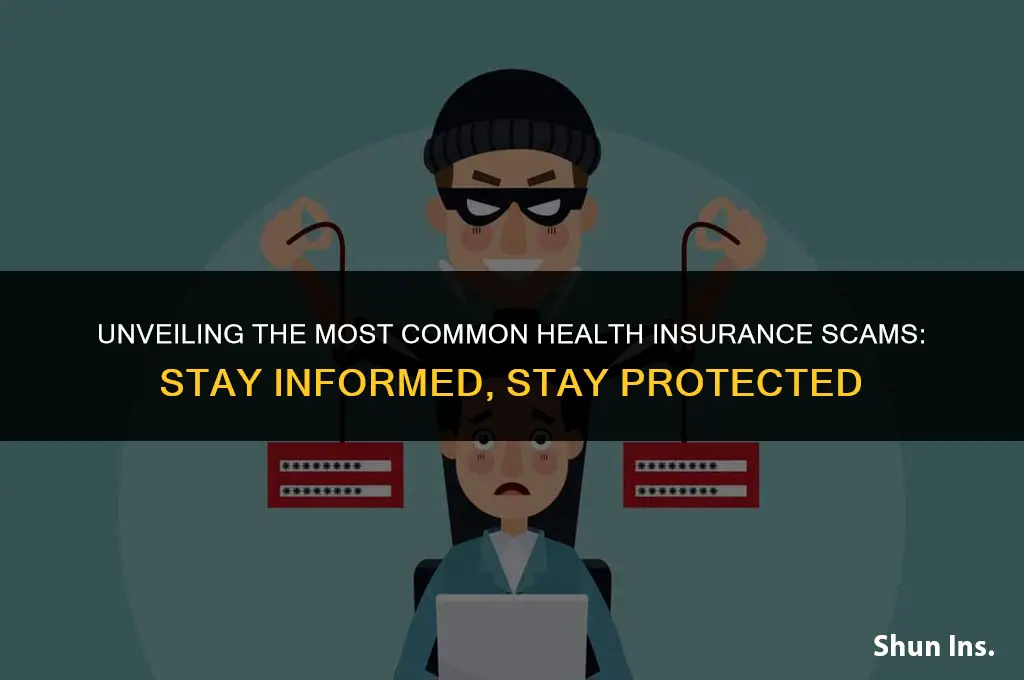 what are the most common health insurance scams