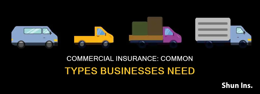what are the most common types of commercial insurance