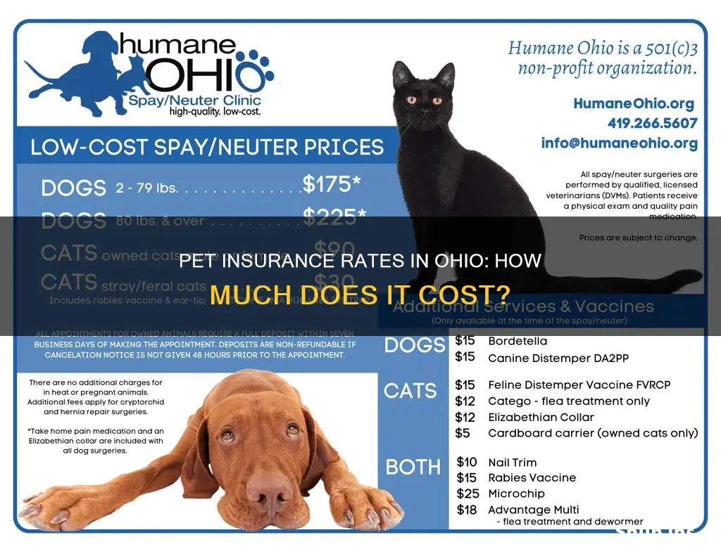 what are the ohio rates for pet insurance