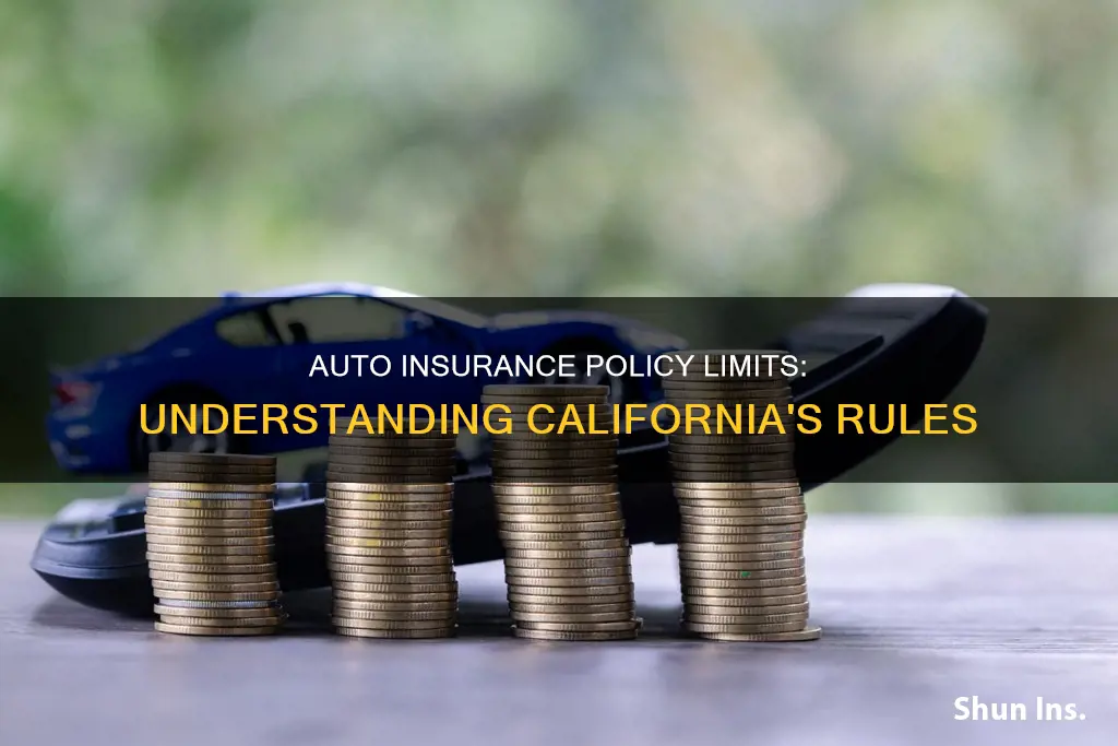 what are the policy limits on auto insurance in ca