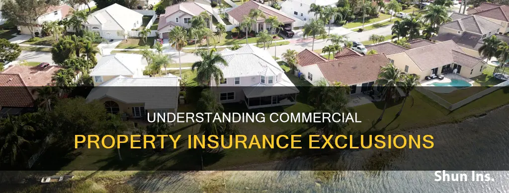 what are the standard commercial property insurance exclusions