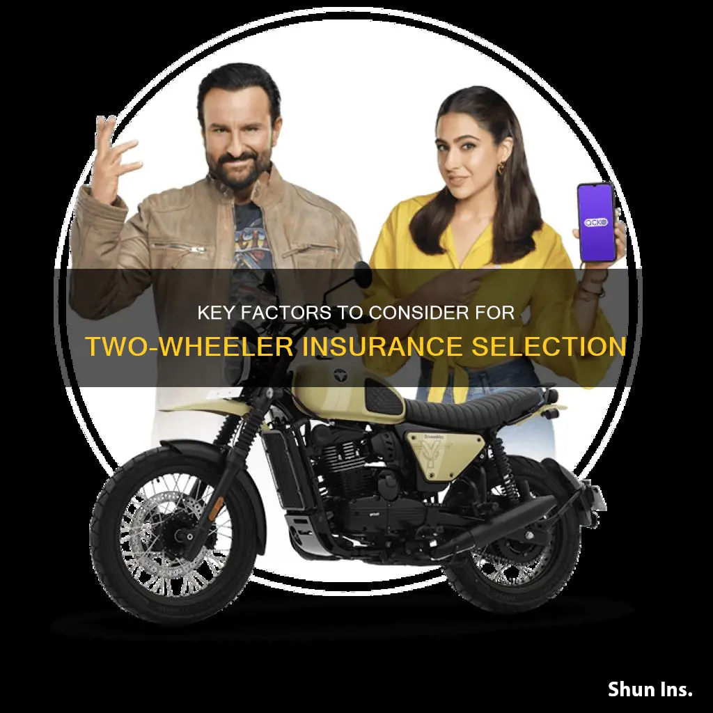 what are the things to know before selecting two-wheeler insurance