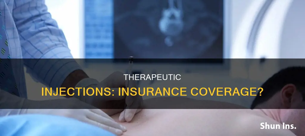 what are theraputic injection considered o insurance cmpanies