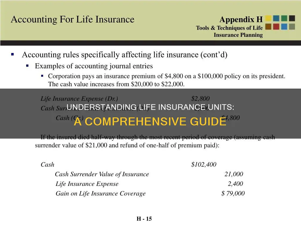 what are units in life insurance