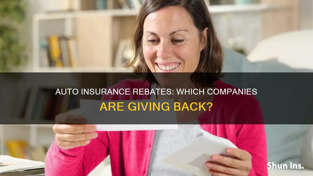 what auto insurance companies are giving rebates