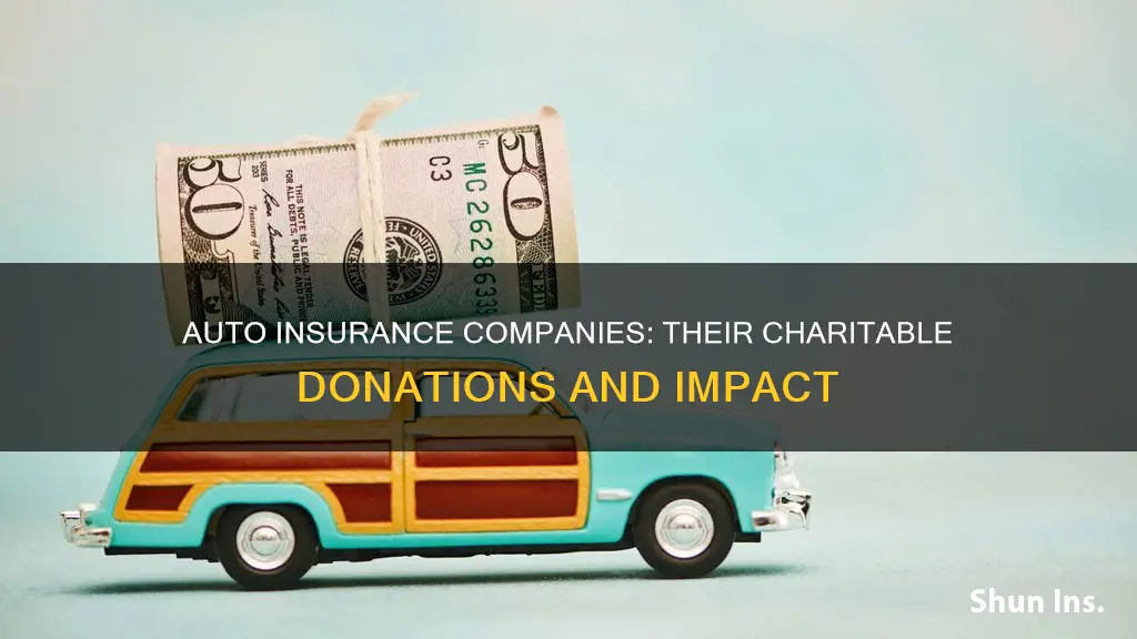 what auto insurance company donate