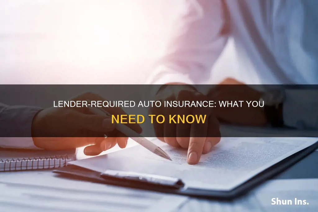 what auto insurance does lender require