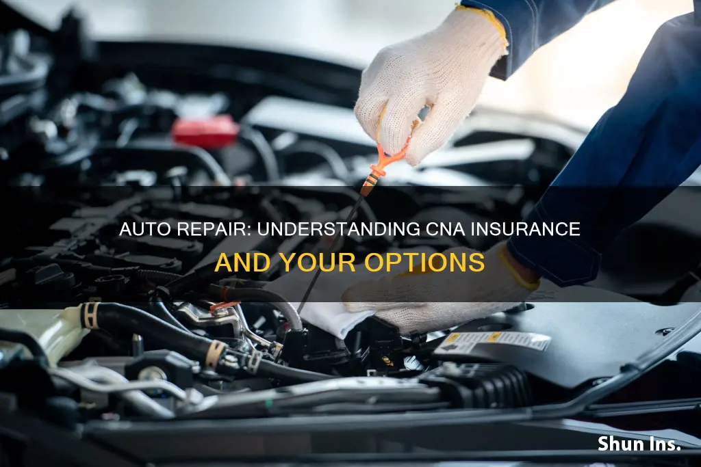 what auto repair except cna insurance