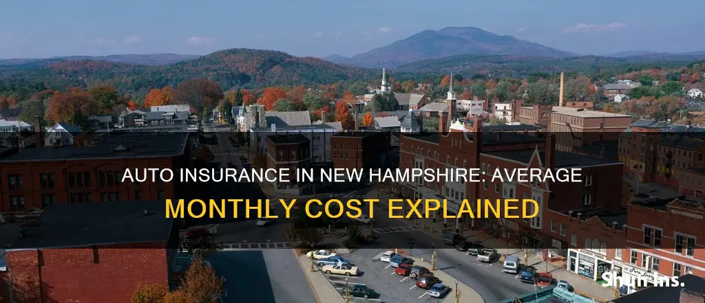 what average monthly single auto insurance payment in new hampshire